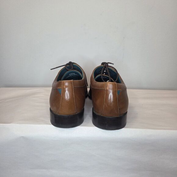 Ted Baker FUAMIN Cap Toe Brown Leather Oxford Shoe Size: 9.5US, 42.5EU, 8.5UK